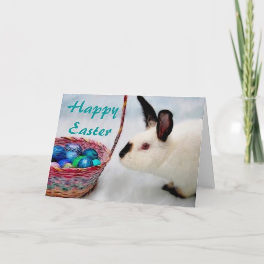 Fröhliche Ostern … Feiertagskarte (Vorderseite)