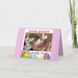 Fröhliche Ostern für einen Katzenliebhaber Feiertagskarte