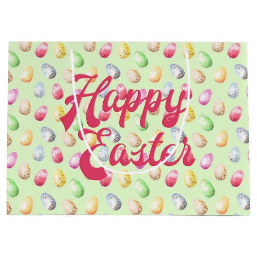 Fröhliche Ostern Große Geschenktüte (Vorderseite)