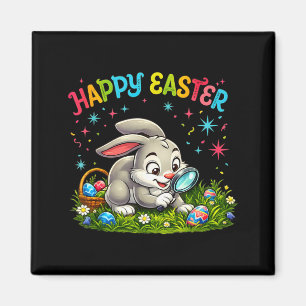 Fröhliche Ostern Hase Ei-Suche Kinder Frühling Magnet