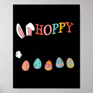 Fröhliche Ostern Hase Eier lustig Poster