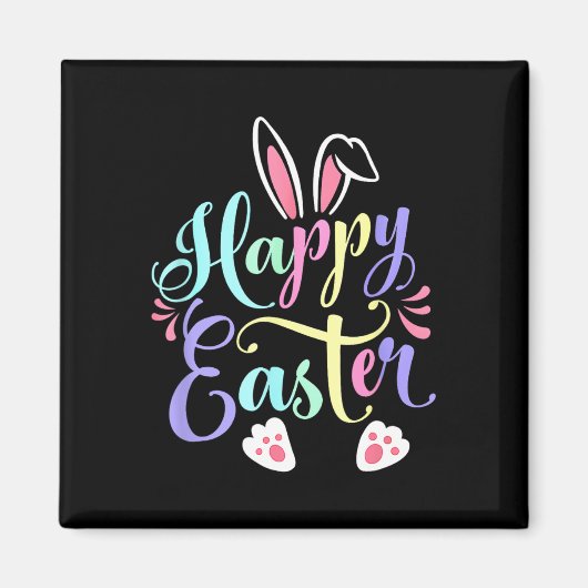 Fröhliche Ostern Hase Frühling Ostern Ei Ostern Sh Magnet (Vorne)