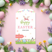 Fröhliche Ostern Hasen Geschenkanhänger | Ostereie