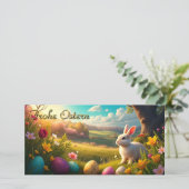 Fröhliche Ostern in einer Frühlingslandschaft (Stehend Vorderseite)