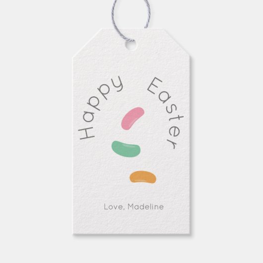Fröhliche Ostern-Jelly-Candy-Party Geschenkanhänger (Vorderseite)