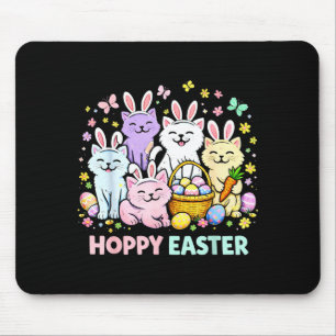 Fröhliche Ostern Katzen Hasenohren Lustiges Ostern Mousepad