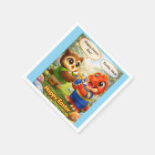 Fröhliche Ostern Kinder Feiertags Servietten (Ecke)