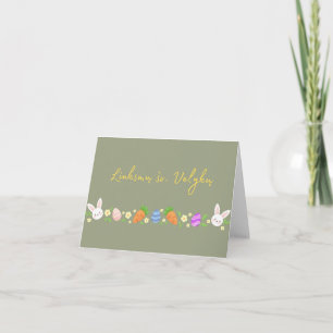 Fröhliche Ostern, Litauisch Frohe Ostern Karte