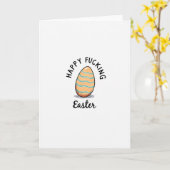 Fröhliche Ostern Lustige Ei Karte (Gelbe Blume)