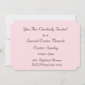 Fröhliche Ostern mit Häschen Einladung (Rückseite)