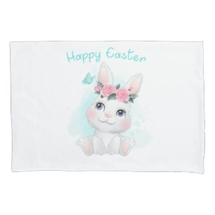 Fröhliche Ostern - Niedliche Girls & Women Bunny S Kissenbezug
