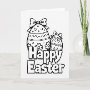 Fröhliche Ostern Ornament Karte