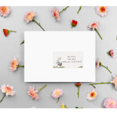 Fröhliche Ostern, Osterhasen mit Eiern Adressaufkleber