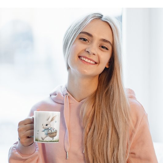Fröhliche Ostern, Osterhasen mit Eiern Kaffeetasse