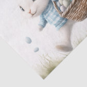 Fröhliche Ostern, Osterhasen mit Eiern Seidenpapier (Detail)