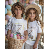 Fröhliche Ostern, Osterhasen mit Eiern T-Shirt