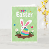 Fröhliche Ostern Partnerkarte Karte (Gelbe Blume)