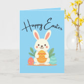Fröhliche Ostern Personalisiert Karte (Gelbe Blume)
