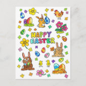 Fröhliche Ostern Postkarte (Vorderseite)