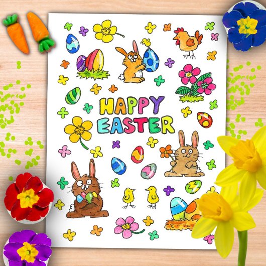 Fröhliche Ostern Postkarte