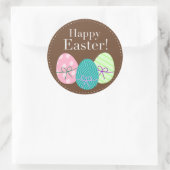 Fröhliche Ostern Runder Aufkleber (Tasche)