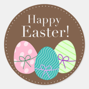 Fröhliche Ostern Runder Aufkleber