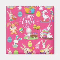 Fröhliche Ostern, sonnige Wünsche und farbenfrohe 