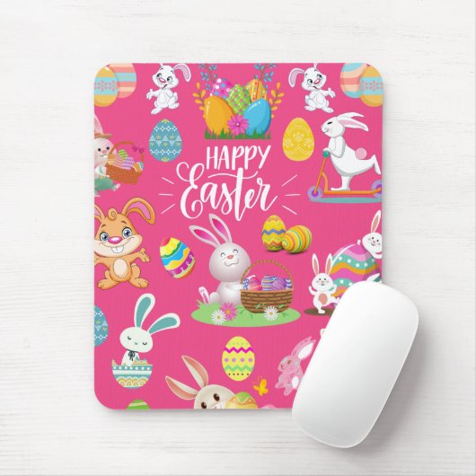 Fröhliche Ostern, sonnige Wünsche und farbenfrohe  Mousepad (Mit Mouse)