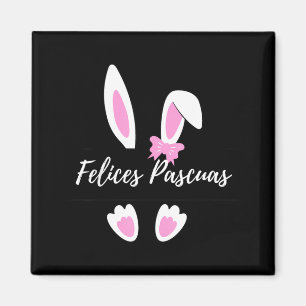 Fröhliche Ostern spanische Grafik Magnet