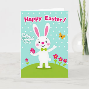 Fröhliche Ostern Spezial Mädchen Karte