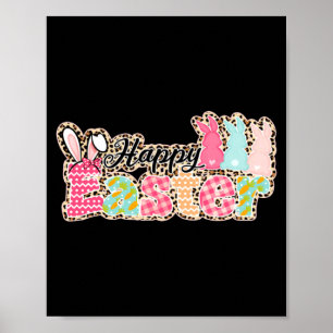 Fröhliche Ostern Sprüche Ei Hase Poster