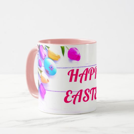 Fröhliche Ostern Tasse (Vorderseite Links)