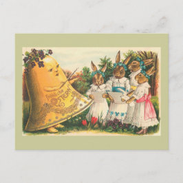 Fröhliche Ostern Vintage Osterhasen Feiertagspostkarte