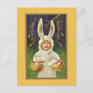 Fröhliche Ostern Vintage Postkarte