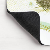 Fröhliche Ostern! - Vogelnest mit bunten Eiern Mousepad (Ecke)