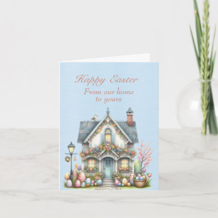 Fröhliche Ostern von unserer Zuhause bis zu Ihren Karte