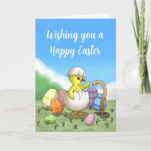 Fröhliche Ostern wünschen Feiertagskarte