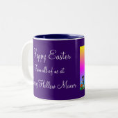 Fröhliche Ostern! Zweifarbige Tasse (Vorderseite Links)