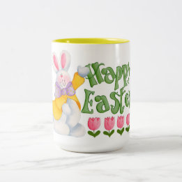 Fröhliche Ostern Zweifarbige Tasse
