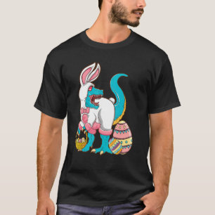Fröhliche Ostrawr Ostern Trex Dinosaur Hase Ei Kos T-Shirt