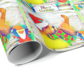 Fröhliche Otterly Weihnachtsgeschenkverpackung Geschenkpapier (Rolleneckpunkt)