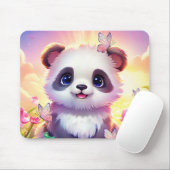 Fröhliche Panada, Regenbogen, Schmetterlinge und B Mousepad (Mit Mouse)