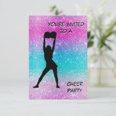 Fröhliche Party Einladung (Stehend Vorderseite)