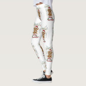 Fröhliche Paw-lidays Weihnachts Cockapoo Design Leggings (Links)