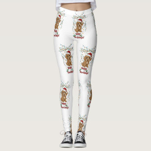 Fröhliche Paw-lidays Weihnachts Cockapoo Design Leggings