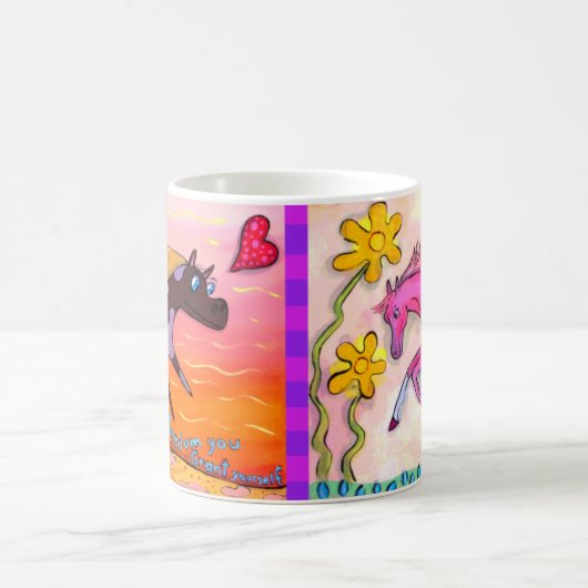 Fröhliche PferdeTasse #4 Kaffeetasse (Mittel)