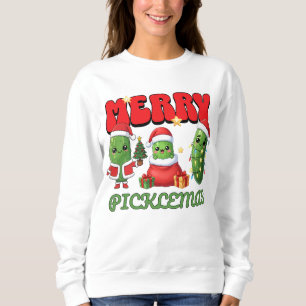 Fröhliche Picklemas Lustiger Weihnachtswitz Süße G Sweatshirt