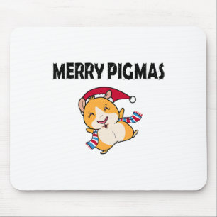 Fröhliche Pigmas-Gesichtsmaske Lustiges Meerschwei Mousepad
