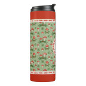 Fröhliche Pilze-Monogramm Thermosbecher (Nach links gedreht)
