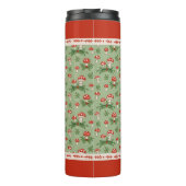 Fröhliche Pilze-Monogramm Thermosbecher (Rückseite)